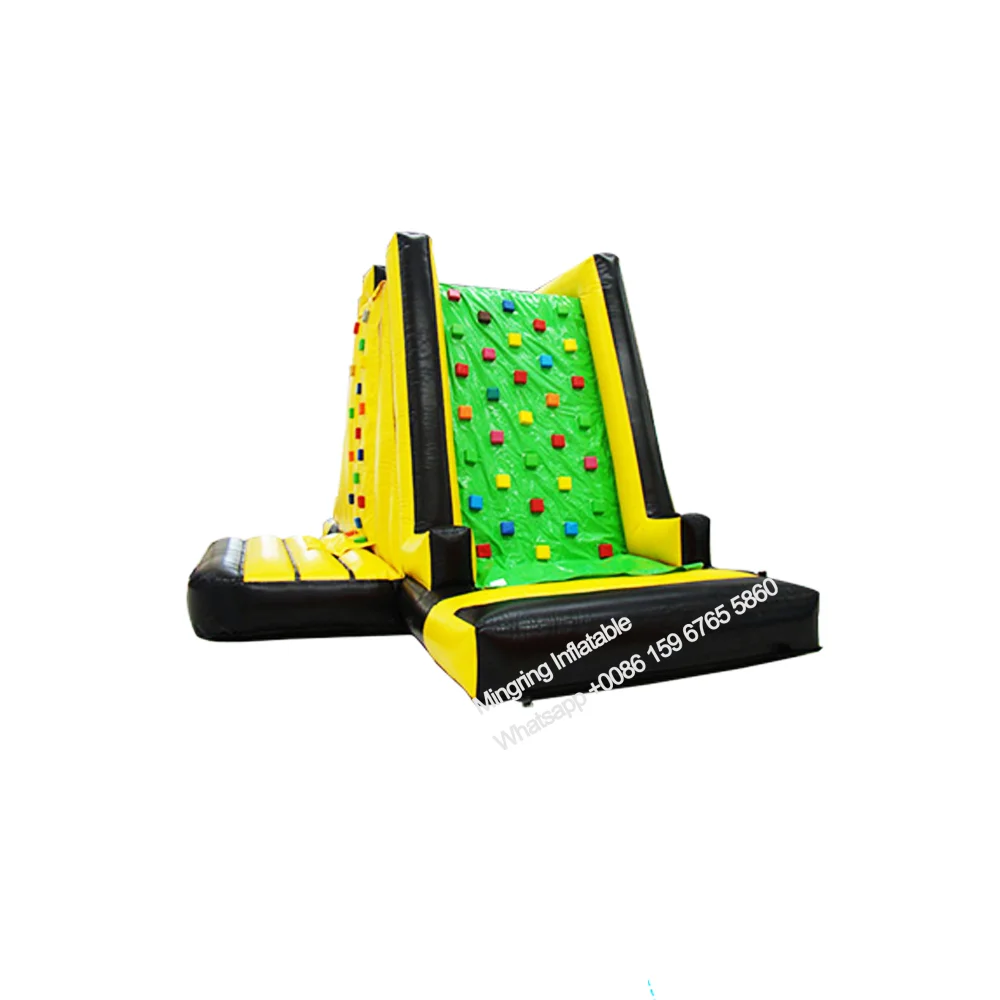 Inflatable Rock Climbing Wall Tower, Mountain Obstacle Course