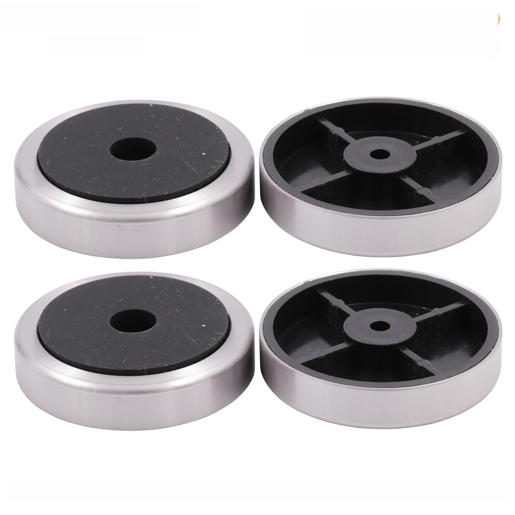GD-PARTS 50*11mm aluminiowy wzmacniacz z tworzywa sztucznego stopy stopy głośnik komputer CD DVD podstawa izolacyjna podstawa podkładki opakowanie 4 szt. — zdjęcie 2