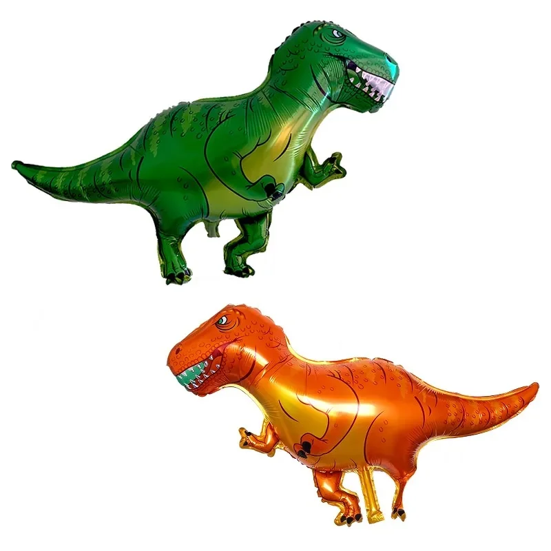 Ballon de décoration de fête en film d'aluminium, grand dinosaure