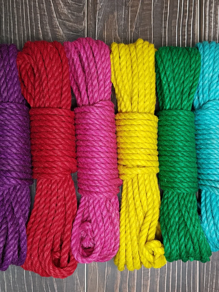 6.0MM Bondage Jute Rope Japanese Shibari Rope SM Play Rope high quality Jute yarn