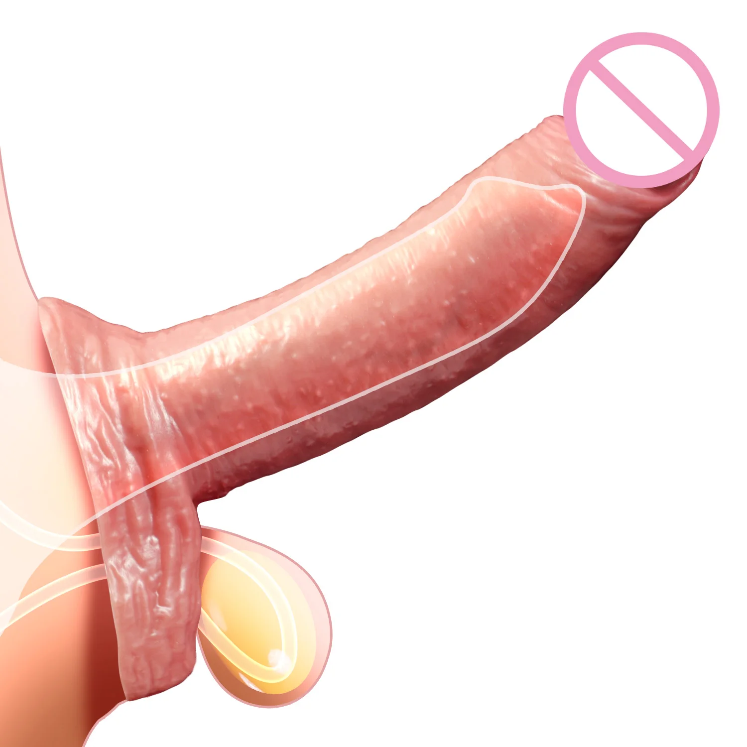 مجموعة دسار سيليكون قابلة لإعادة الاستخدام للذكور البالغين ، كم قضيب ، تأخير ممتد ، واقي ذكري تكبير ، ألعاب جنسية للزوجين ، قضيب #5