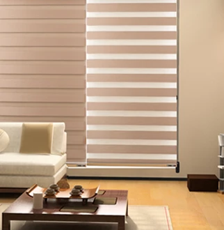 Window and Roll Blackout Blind Elysee Brown