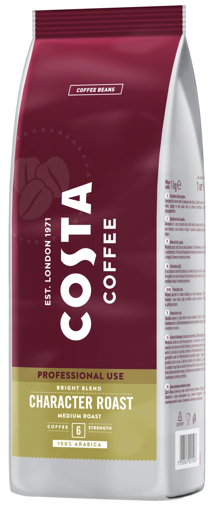 Kawa ziarnista COSTA COFFEE Pro Bright Latin Blend 100% Arabica 1kg