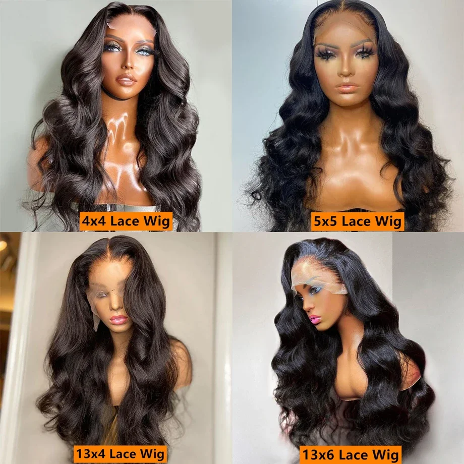 Body Wave Lace Wigs For Women Human Hair 13x4 13x6 Lace Closure Wig 30 40 Inch Glueless Lace Frontal Wig Deep Wave Frontal Wig