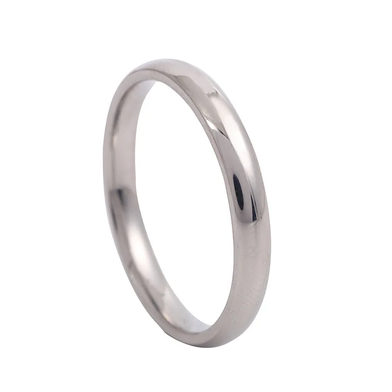 Einfache 6mm Titan Ring Frauen Männer Verhindern Allergie Hochglanzpoliert Hochzeit Ringe Edelstahl Paar Finger Schmuck Geschenke