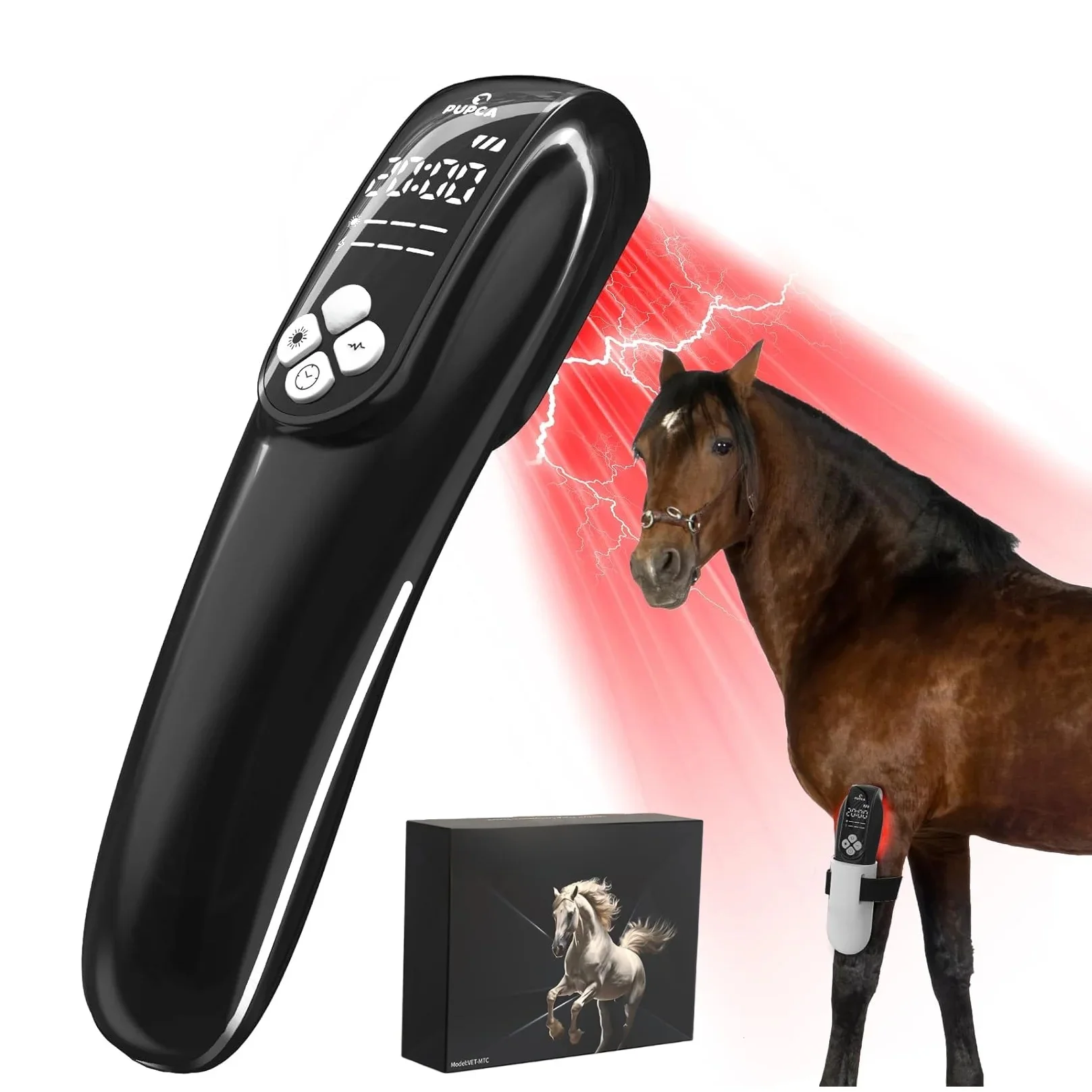 Lasertherapie voor paarden 4x808 nm Tientallen Infrarood Roodlichttherapie voor paarden Pezen Zacht weefsel Ligamentblessures Pijnverlichting - afbeelding 2