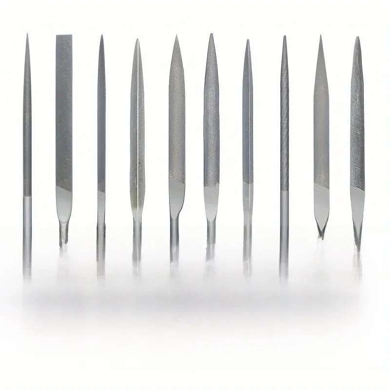 Ensemble de limes à aiguilles Premium – Limes en acier à haute teneur en carbone avec poignées ergonomiques antidérapantes pour un classement précis sur le bois, le plastique et le modèle