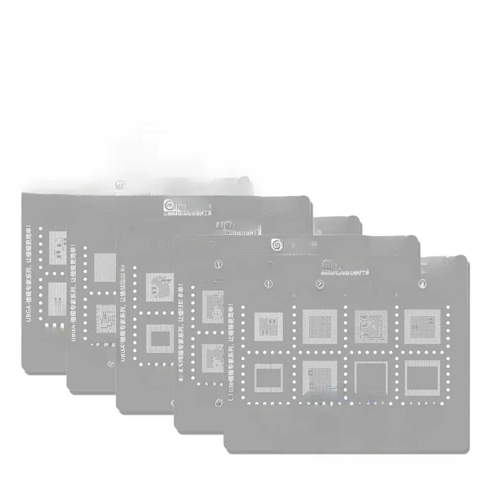 U-QSU1-6 BGA Reballing Stencil dla procesorów serii Qualcomm SM8350 SM8250 SM8475 SM7325 SM7125 SM7350 SM8150 SM7250 SM8750 SM8635 Net — zdjęcie 2