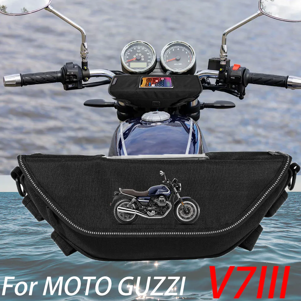 

For MOTO GUZZI V7III V7 III Motorcycle accessory Waterproof And Dustproof Handlebar Storage Bag navigation bag