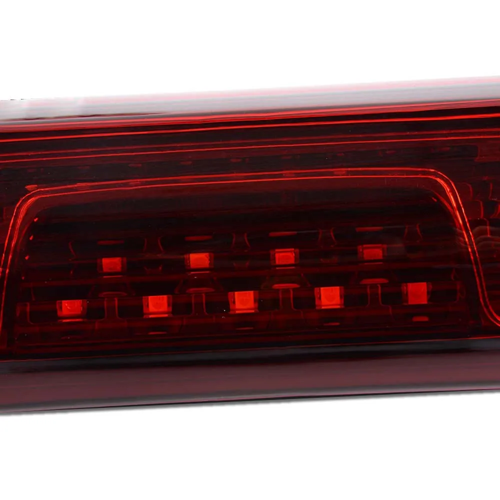 Led الفرامل الذيل ضوء البضائع مصباح صالح ل 2014-18 تشيفي سيلفرادو Gmc سييرا 1500 الخلفية الأحمر عدسة أسود الإسكان عالية جبل وقف