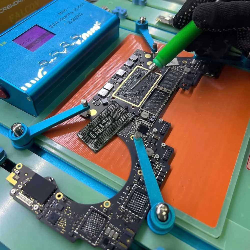 SoFix S-BGN2 Mini BGA Heating Station For Macbook Pro Mac Logic Motherboard Heat Solder Welding T2 Chip Glue Removal Fix Tool