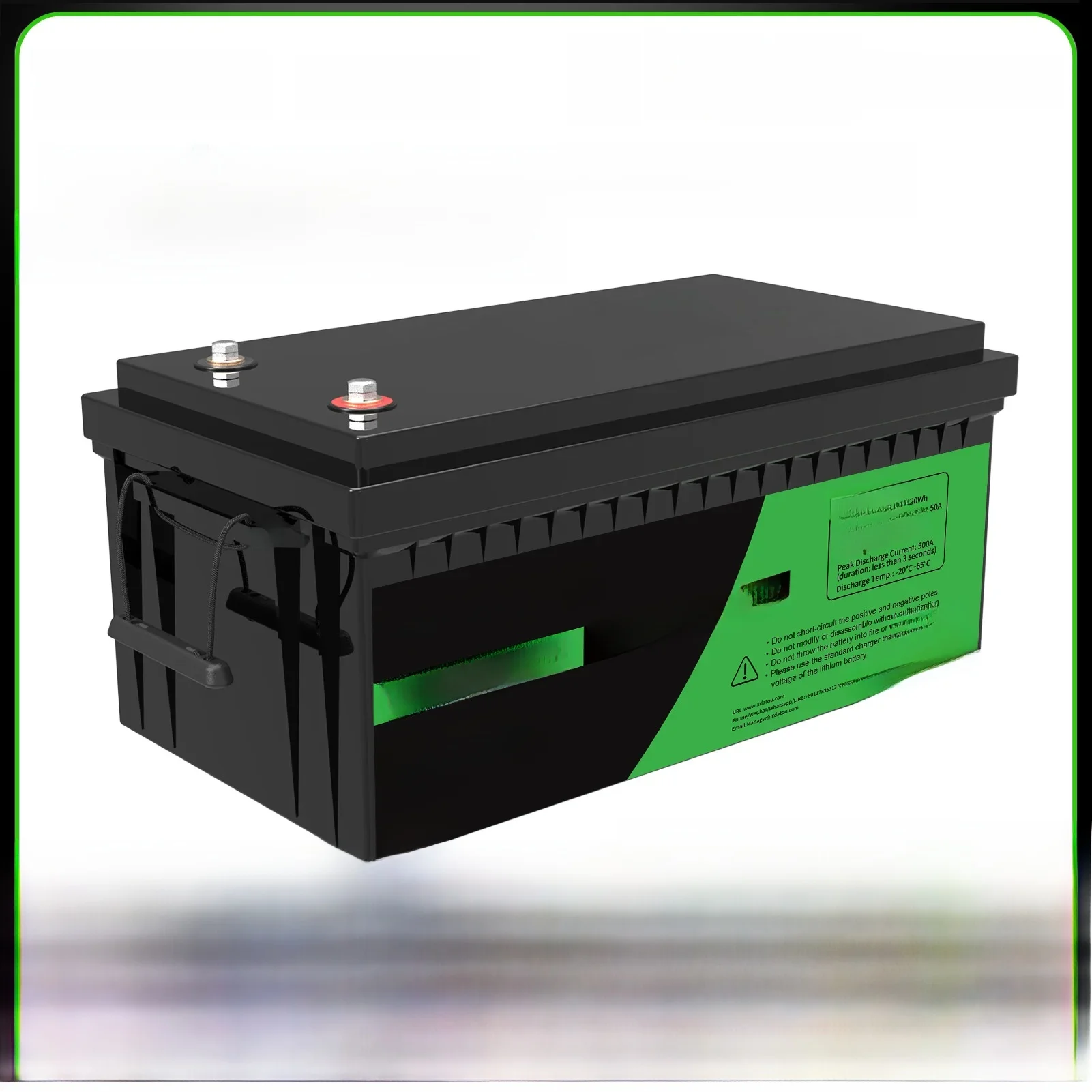 DATOUBOSS 48 V Lithiumbatterie 100 Ah Spitzenentladestrom 500 A mit intelligentem BMS, Verwendung für Wechselrichter, PV, Wohnmobil