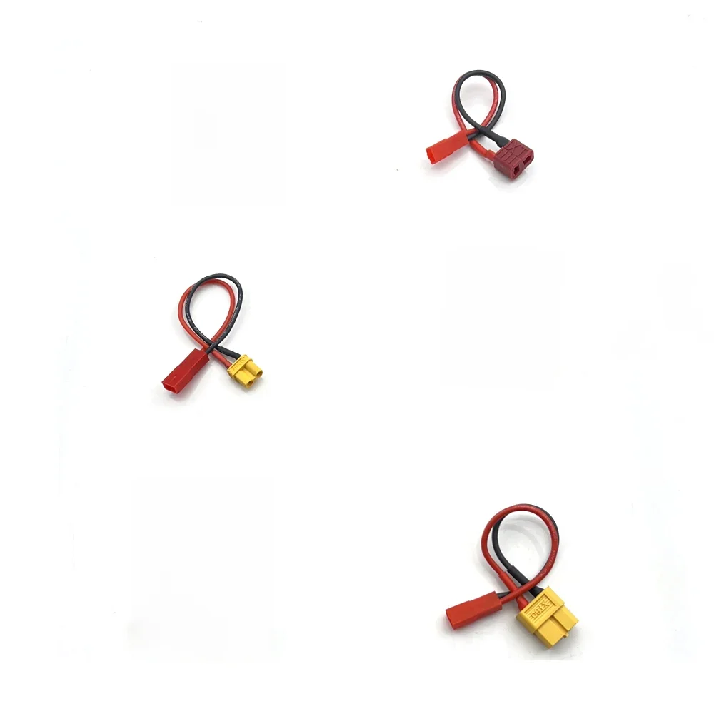 Connecteur mâle/femelle vers prise JST, adaptateur de connecteur de charge, modèle de batterie Fuchsia, plomb de convertisseur de charge, 1 P12, 1 ensemble, compte 30, compte 60 T