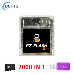 EZ FLASH 2000 in 1 Junior Game Cartridge For GB GBC Console Reader EZJ EZ-FLASH With Real Time Clock Support 32GB GB SP