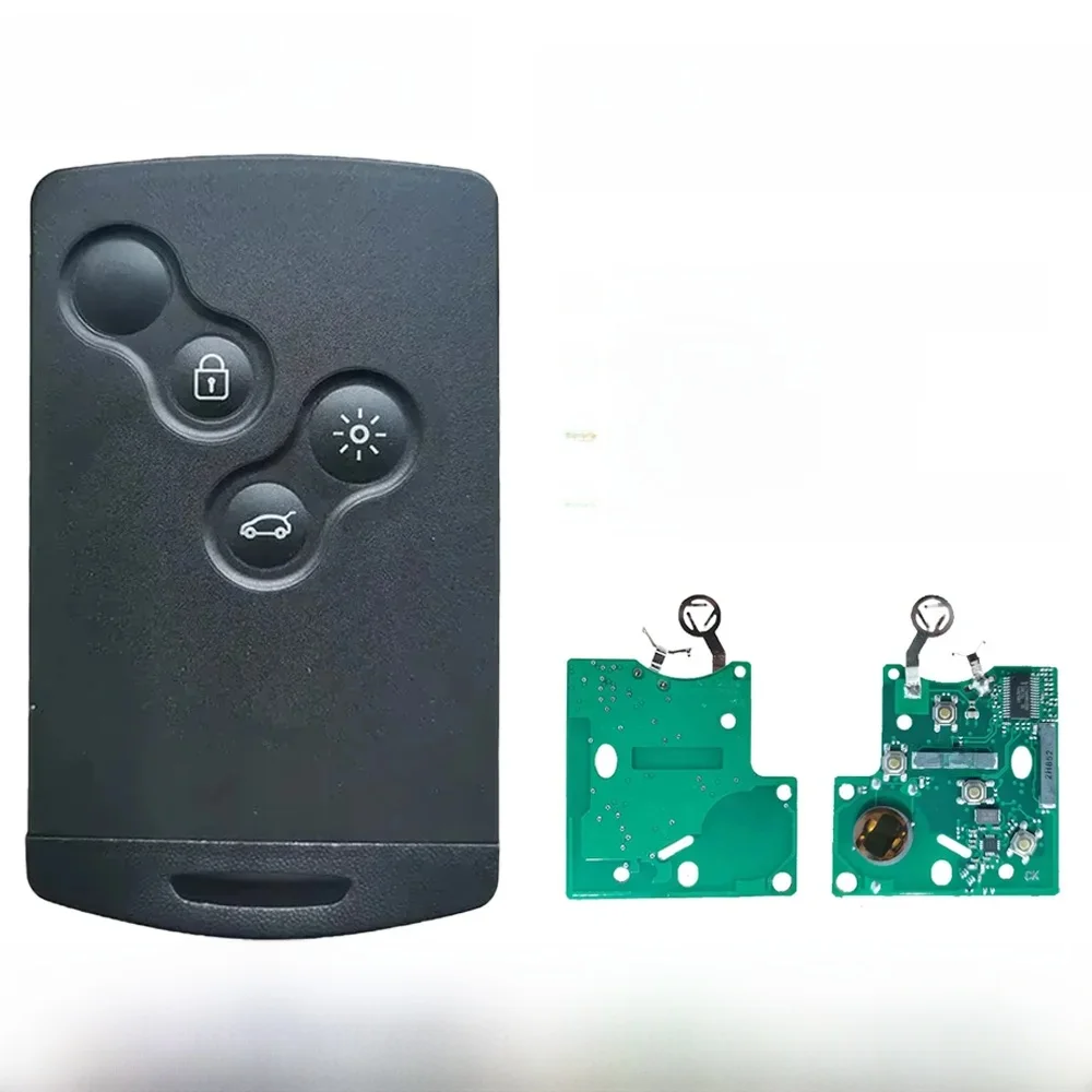 KC pour 2009 - 2015 Renault Megane III Fluence Laguna III Scenic 2010 mains libres carte à puce sans clé clé de voiture 433 MHz PCF7952A