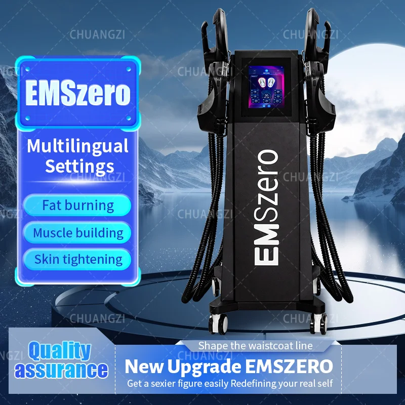 

EMSzero Sculpt Machine 6500W New RF EMS Body Sculpting Fat Slimming Technology Muscle Stimulation Electromagnetic Weight Loss