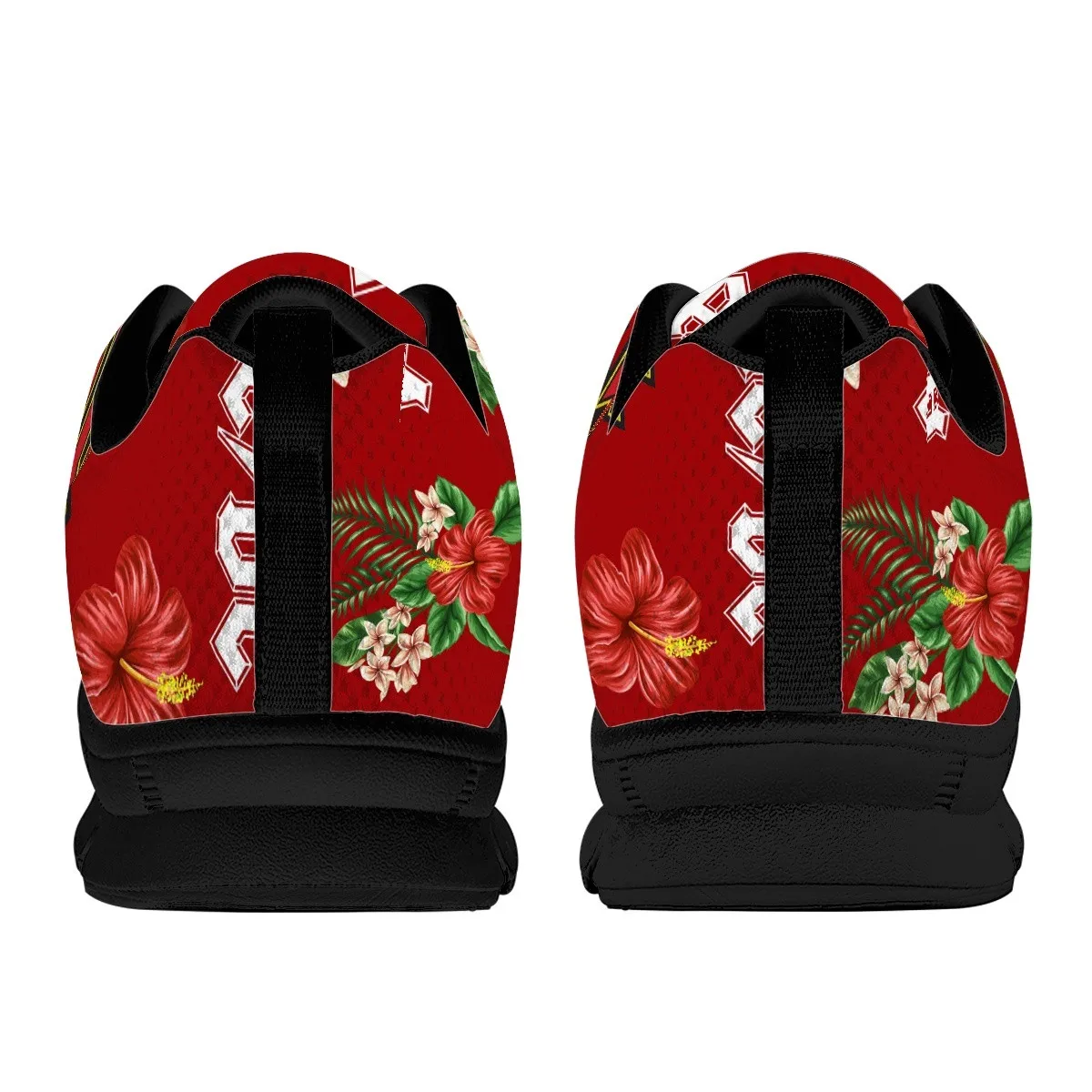 INSTANTARTS Rock Band Hibiscus Floral Print Women's Sneakers Top Quliaty Outdoor Skateboard Casual Shoes Flats Walking Footwear