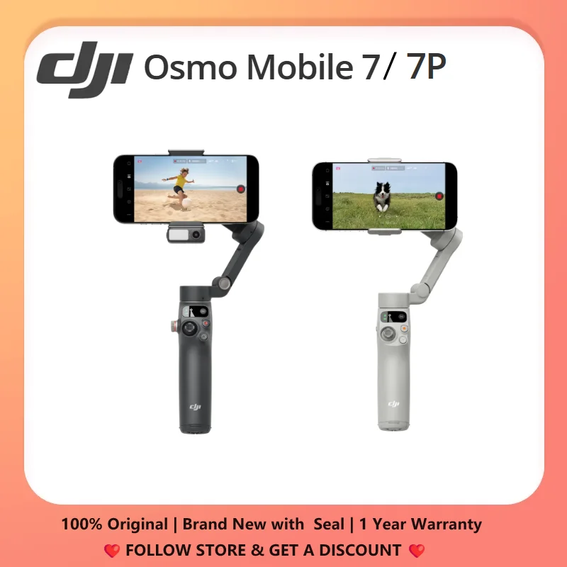 Оригинальный ручной стабилизатор DJI Osmo Mobile 7 Mobile 7P, 3-осевой стабилизатор для смартфонов