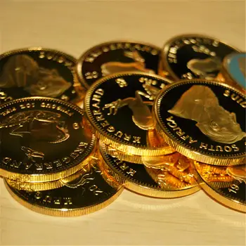 אוסף מטבעות זיכרון קרוגרנד דרום אפריקה מצופה זהב 1 אונקיה, 1976-2023, למזכרת 10 best sales מטבע של 1 אונקיה - №2