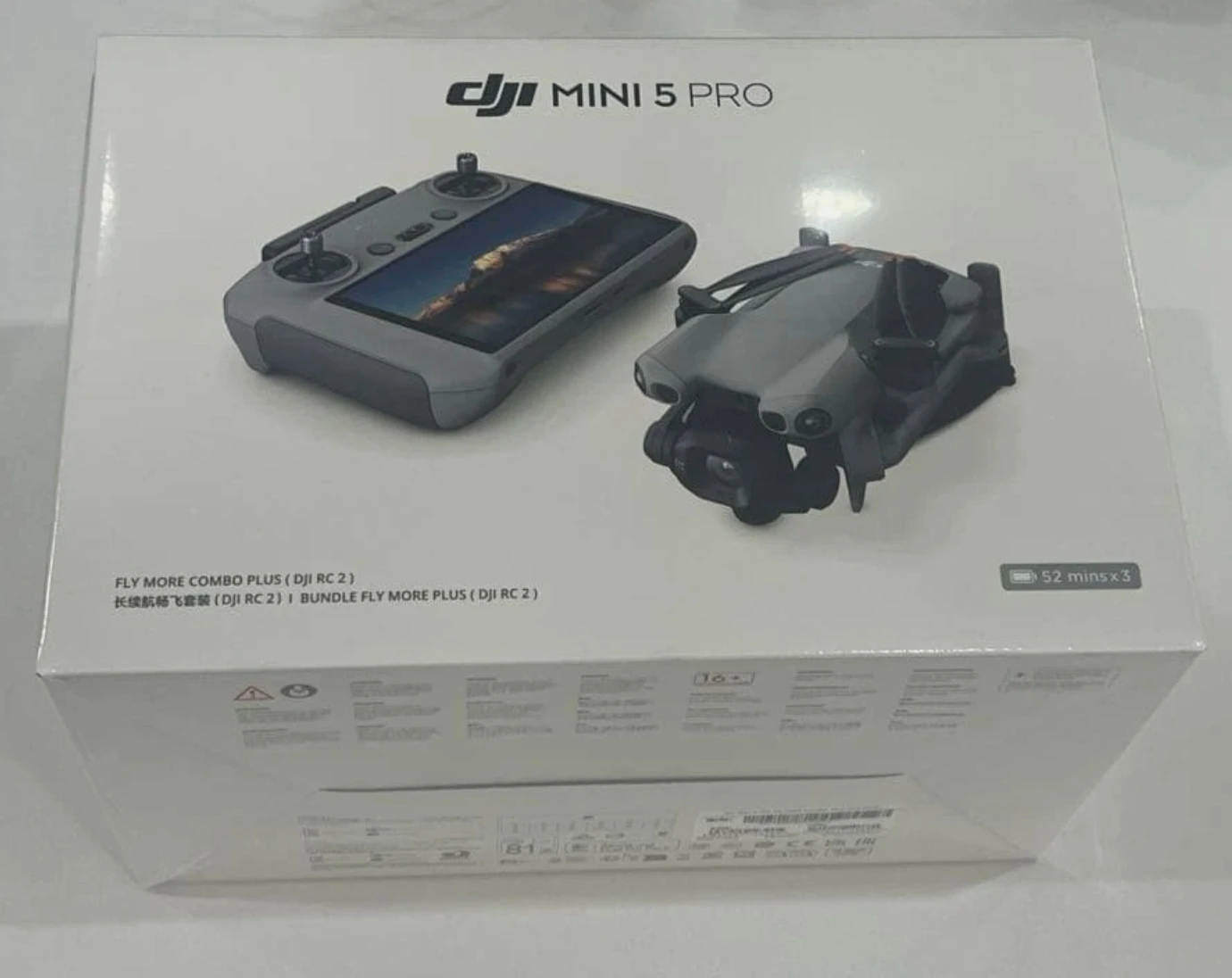 العلامة التجارية الجديدة DJI MINI 5 PRO Fly More Combo Plus (DJI RC 2) / US Duty Incl. / العلامة التجارية الجديدة + DJI MINI 5 PRO Fly More Combo Plus