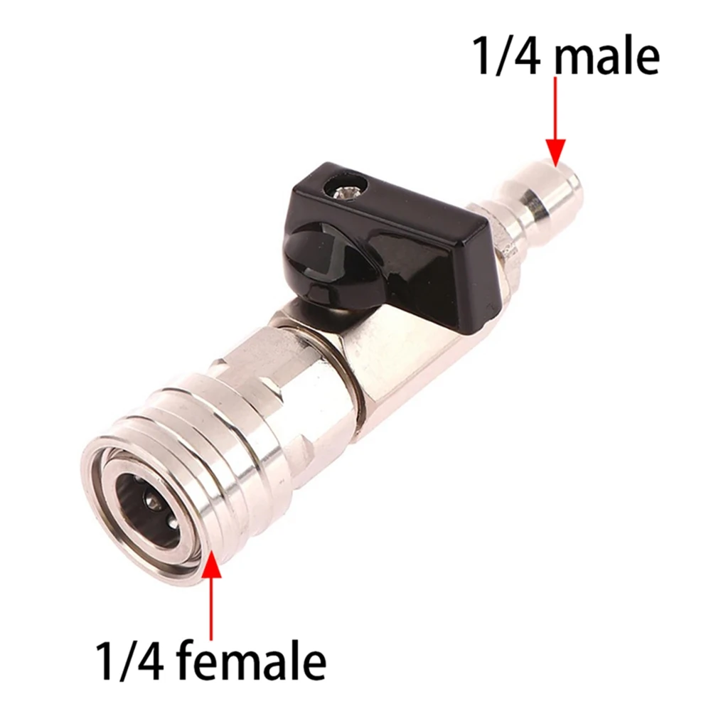 High Pressure Washer Ball Valve Kit With 3/8 or 1/4 Inch Quick Connector for Power Washer Hose Control Water Flow Switch