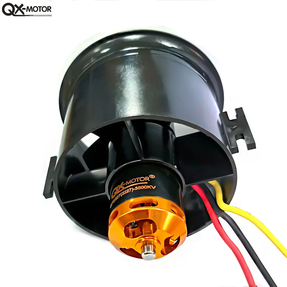 QX-MOTOR 70mm EDF 6 Blades QF2827 Motor 4S 6S for RC Jet Airplane