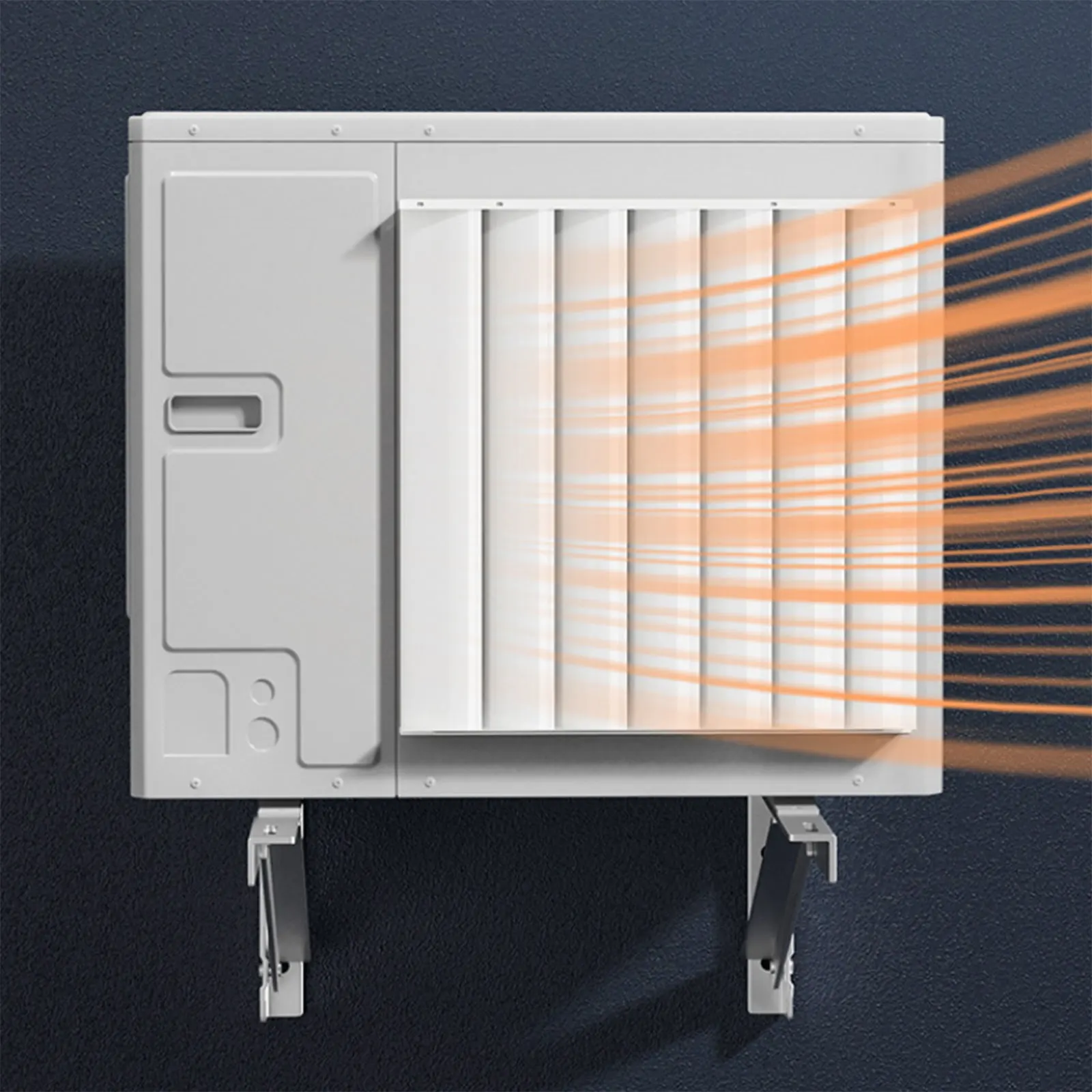 Outdoor AC Condenser Deflector Baffle, Galvanized Steel Wind Guide Cover Compressor Fence, Universal Fit for Air Conditioner