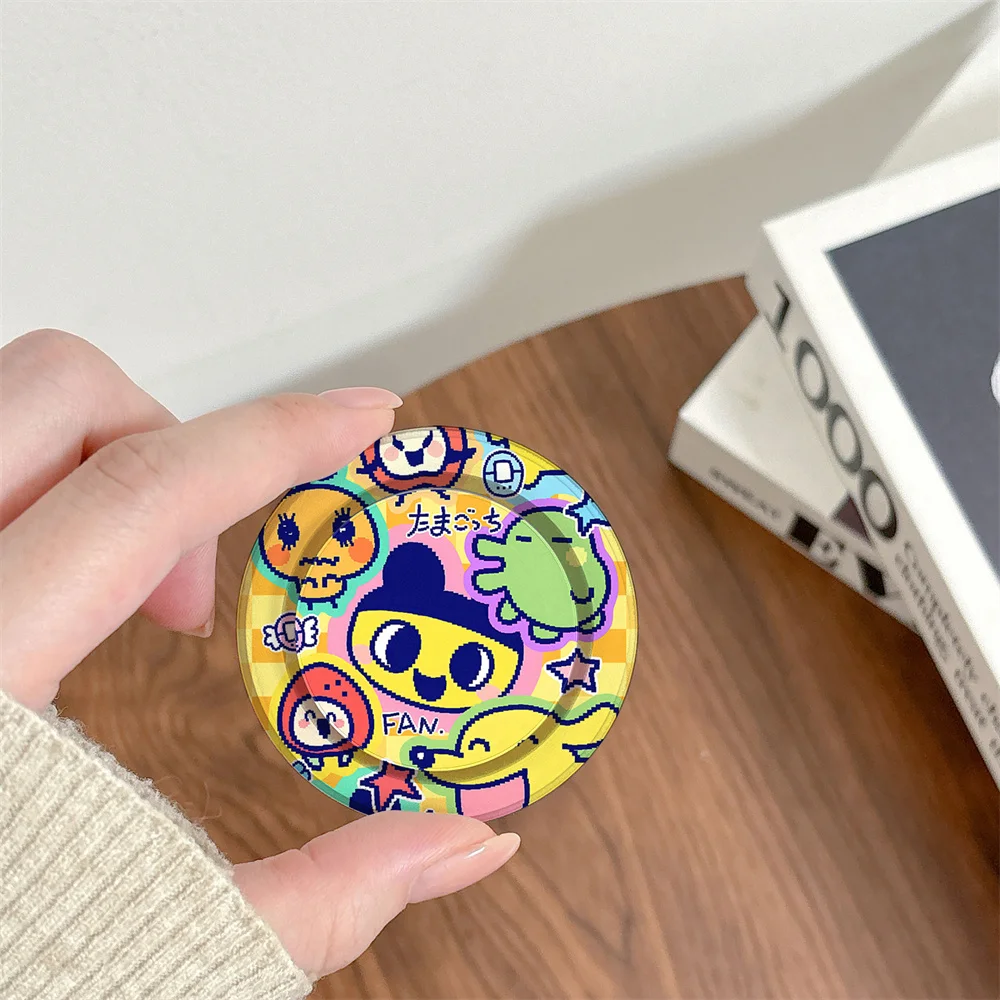 Soporte magnético telescópico para teléfono Kawaii INS Retro Tamagotchi MagSafe, soporte ajustable para todos los teléfonos inteligentes magnéticos, Nostal para chicas