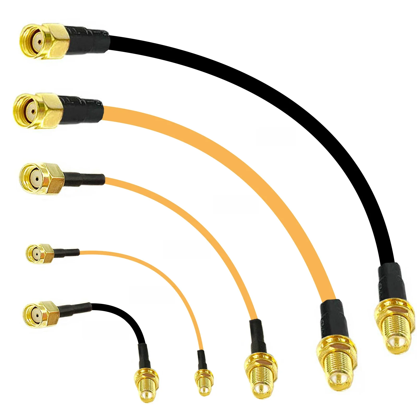 Przedłużacz do routera WiFi, adapter kabla typu RP SMA męski na odwrócony żeński, kabel typu pigtail RG316 RG174 RG178 RG58 RG142 — zdjęcie 2