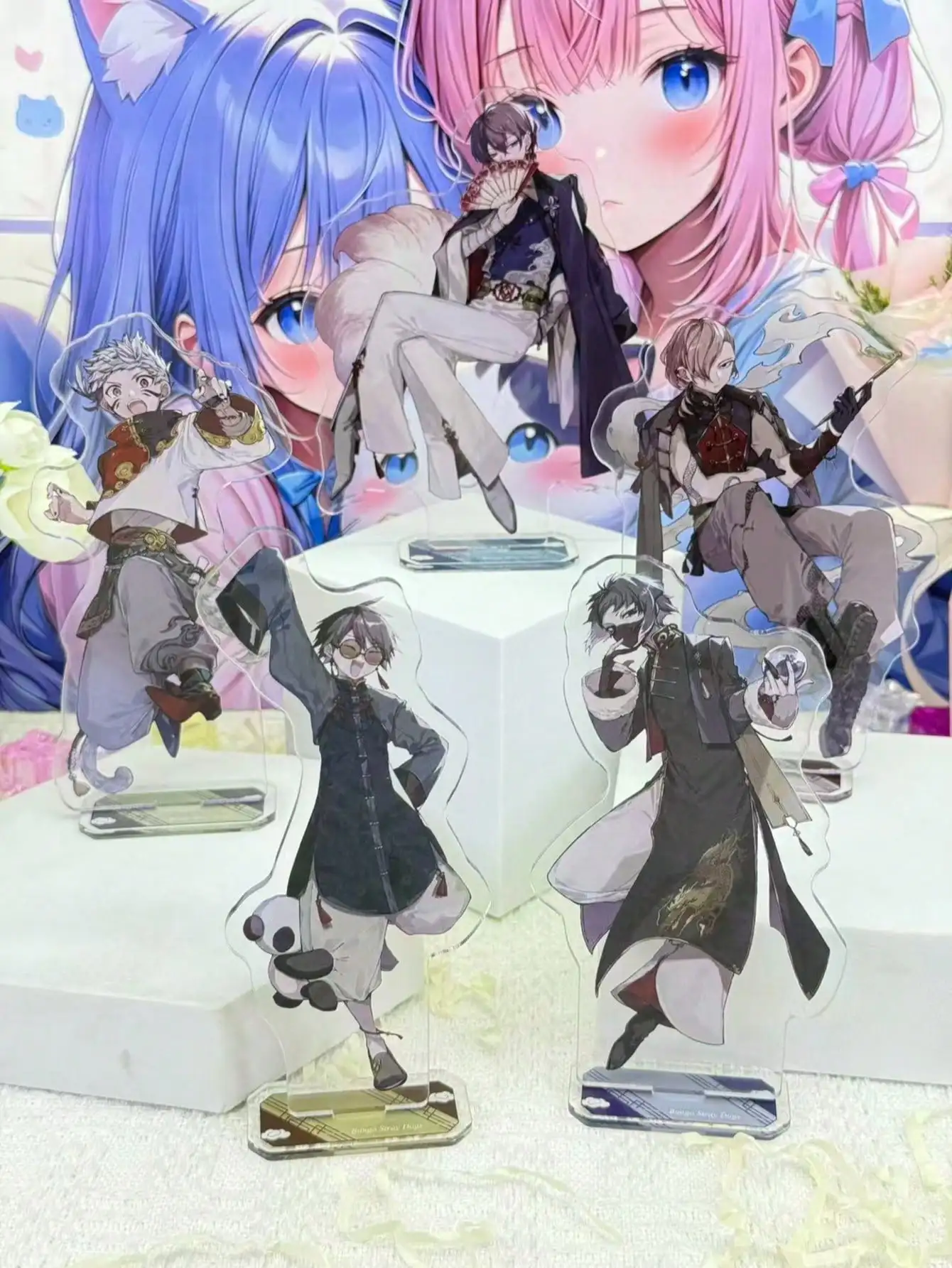 "Bungo Stray Dogs" Chinese-style acrylic standee. A cute character display stand—anime merchandise and a great gift for girls.