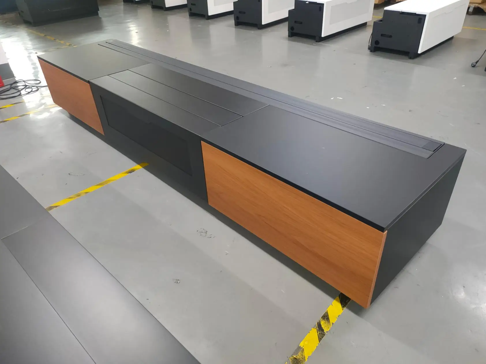 Customized Laser TV Cabinet 100 Inch 4K UST Projector Cabinet for Floor Rising Projector Screen Tv stands Living Room Furniture