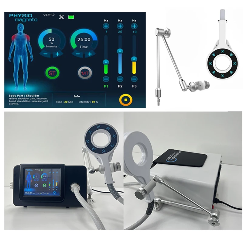 Newest Vertical pain relief Physio Magneto 3000hz Frequency Physical Musculoskeletal Therapy Machine