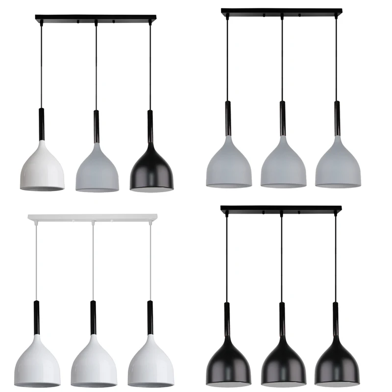 

Nordic Pendant Lights 3 Heads Modern Hanging Lamps Minimalist Simple Light Kitchen Dining Room coffee bar Home Lighting Decor