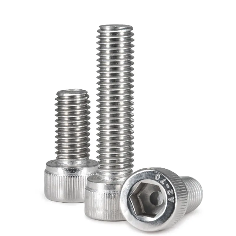 20pcs 304 Stainless Steel Hexagon Hex Socket Head Cap Allen Bolt Screw M3 M4 M5 M6 M8 M10 DIN912