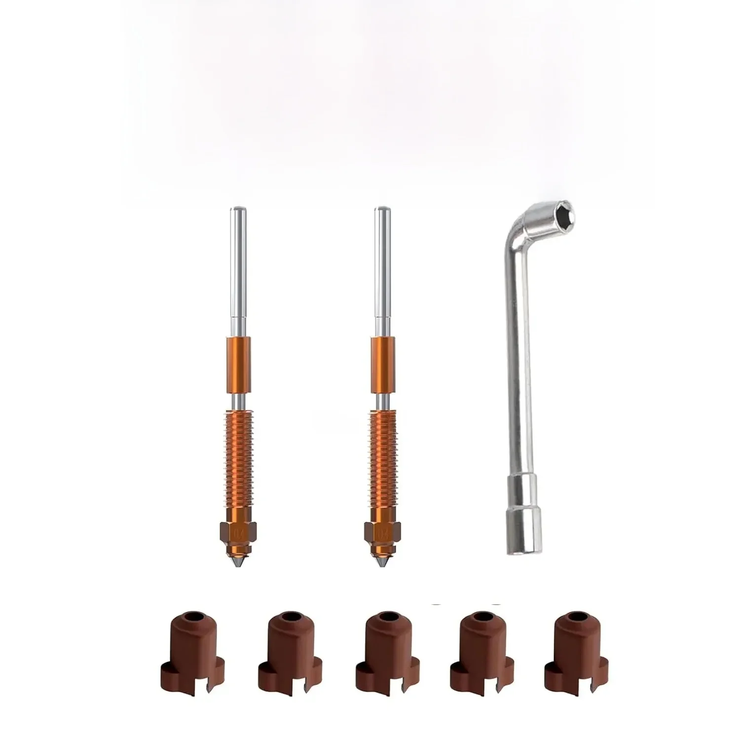 1/3/5 pièces buse Creality K1C, pour K1C, K1 Max, K1 SE, Ender 3 V3/3 V3 Plus, Kit de buses à échange rapide licorne, Kit de buses à haut débit