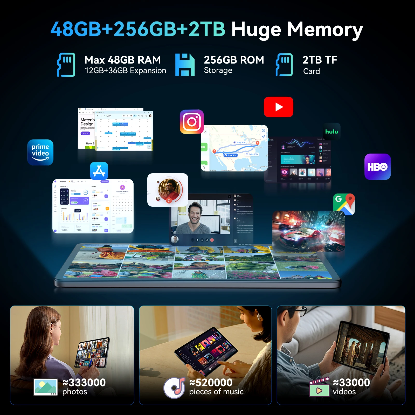 Tablet PC KINGRID T60 con Android 16, teclado, ratón y funda, pantalla de 12.2 pulgadas y 2.5K, 24GB de RAM, 256GB de ROM, procesador Octa Core T7280, batería de 10000mAh, 4G LTE Dual SIM, modo PC, tablet Android para trabajo, estudio y entretenimiento. 6