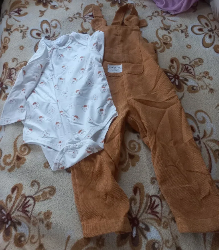 Baby Bear Bodysuit Overall Set photo review