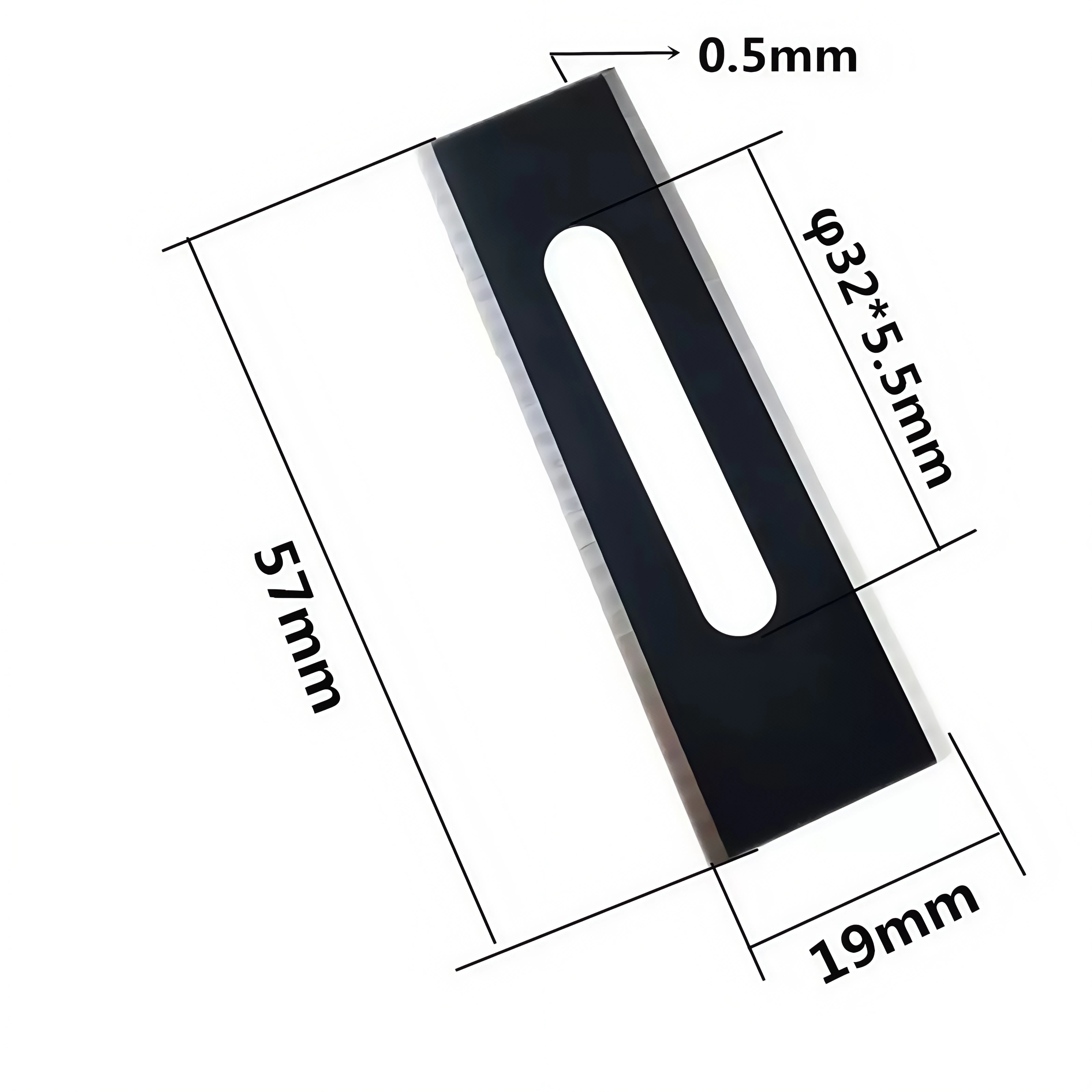 57x19x0.4mm HSS/TCT High Quality Double Edge Rozar Holes Blade for Copper Aluminum Film Tape Support Customization
