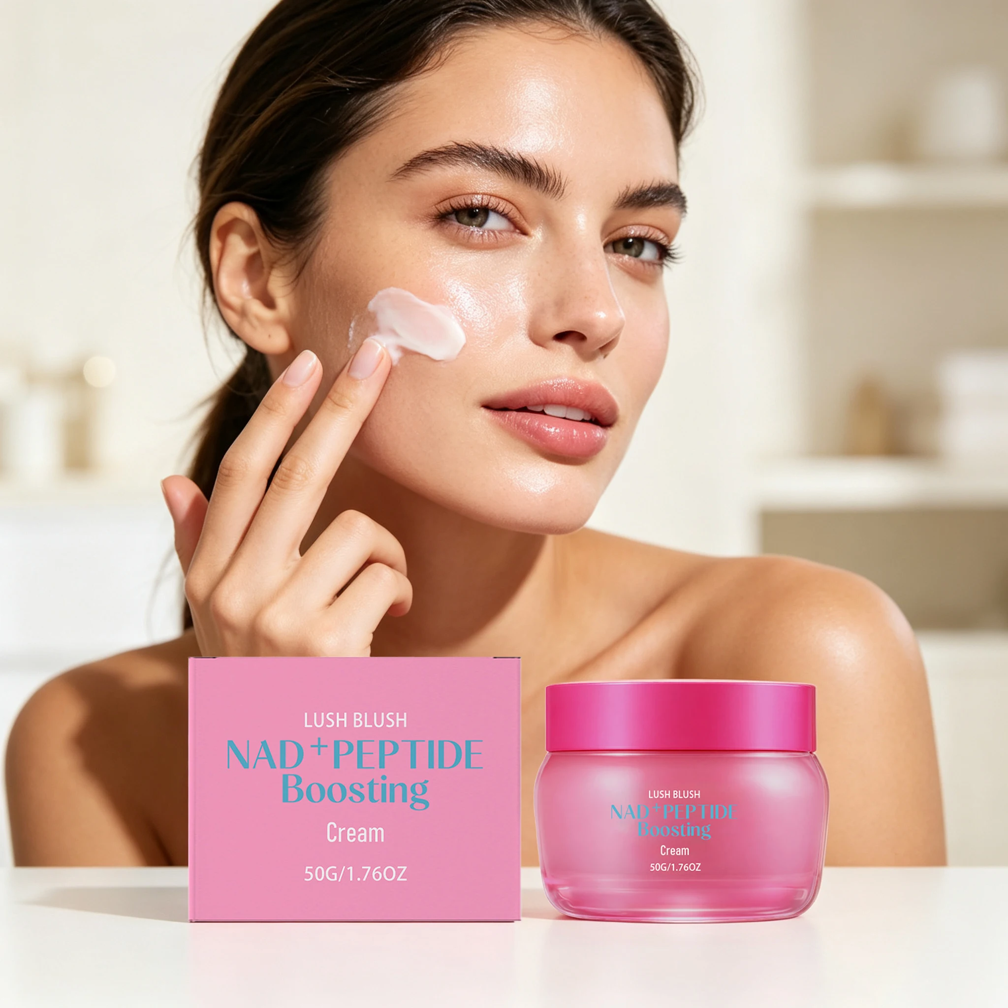 50g Facial Cream Deep Moisturizing Boosts Skin Elasticity Smoothing Improve Skin Texture Softening Non-greasy Glowing Nourishing Face Cream