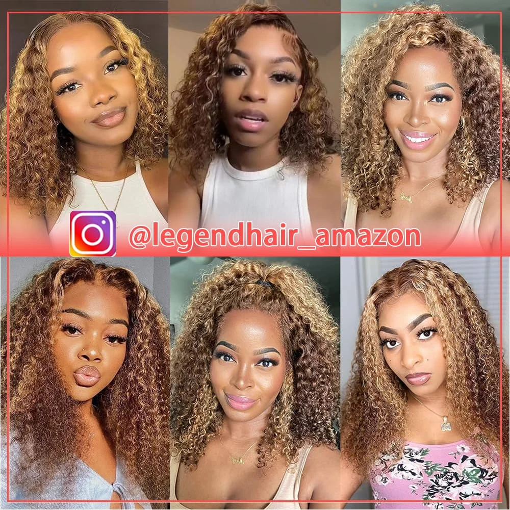 20인치 13x4 하이라이트 옴브레 컬러 HD 정품 레이스 가발, 그라데이션 컬러 리얼 헤어, 여성용 컬러드 허니 골드 가발