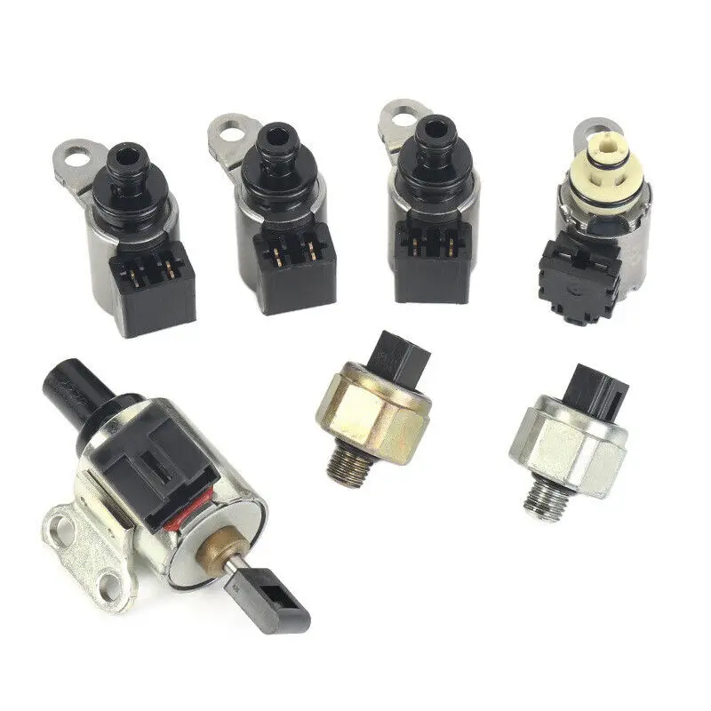 STPAT RE0F10A JF011E Transmission Solenoid Kit With Harness Pressure Sensor for Jeep Patriot for Mitsubishi Lancer For Nissan