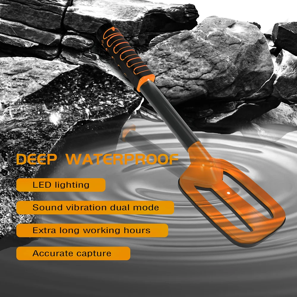 Popular Waterproof Metal Detector Pulse Underwater Pointer Diving Treasure Hunter Handheld Gold Finder Tools Beach Activities