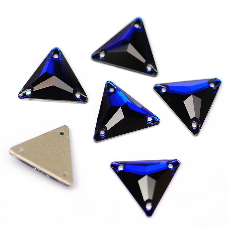 YANRUO 3270 Triangle AAAAA Sewing Stones And Crystals Glass Strass Flat Back Sewn Rhinestones For Clothes Dress Jewelry