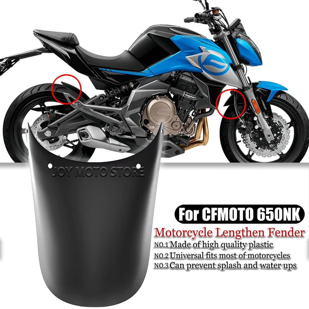 

For CFMOTO 650nk Motorcycle Extender Lengthen Front Fender Rear and Front Wheel Extension Fender Splash Mudguard Guard