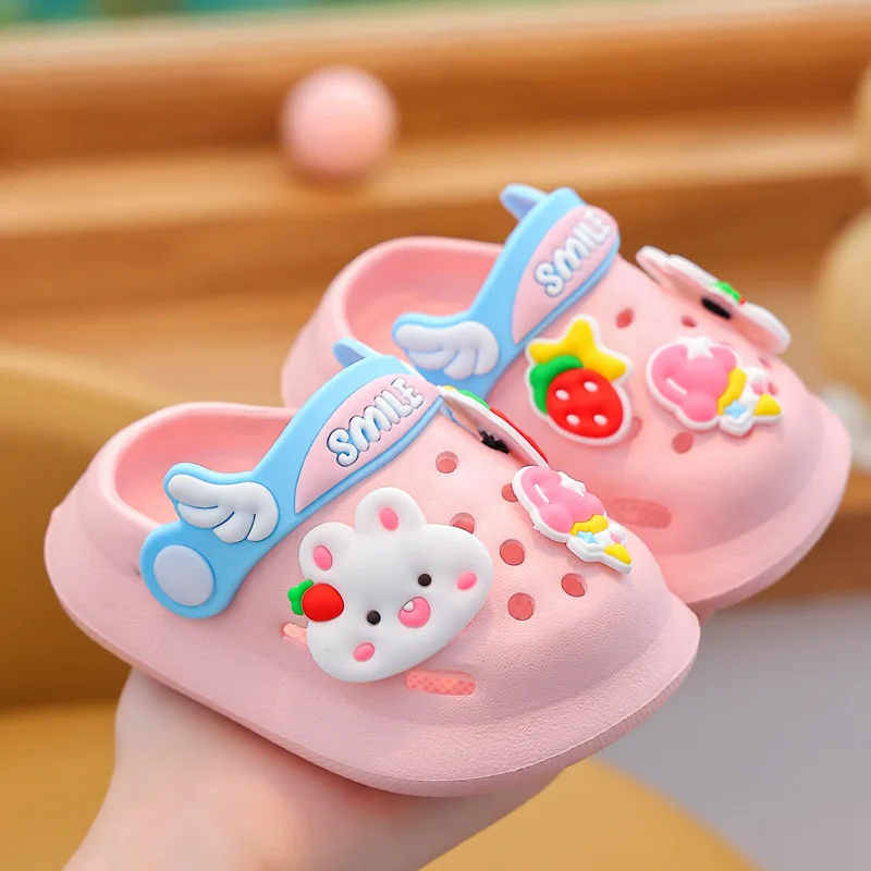 Children Garden Shoes Cute EVA Cartoon Beach Sandals Babies Summer Lightweight Slippers High Quality Soft Kids Outdoor Slippers