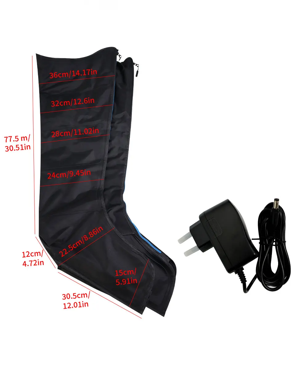 5-Chamber Compression Recovery Boots Leg Massager, Rechargeable Cordless Muscle Massage Relaxation For Athletes After Exercise - Image 6