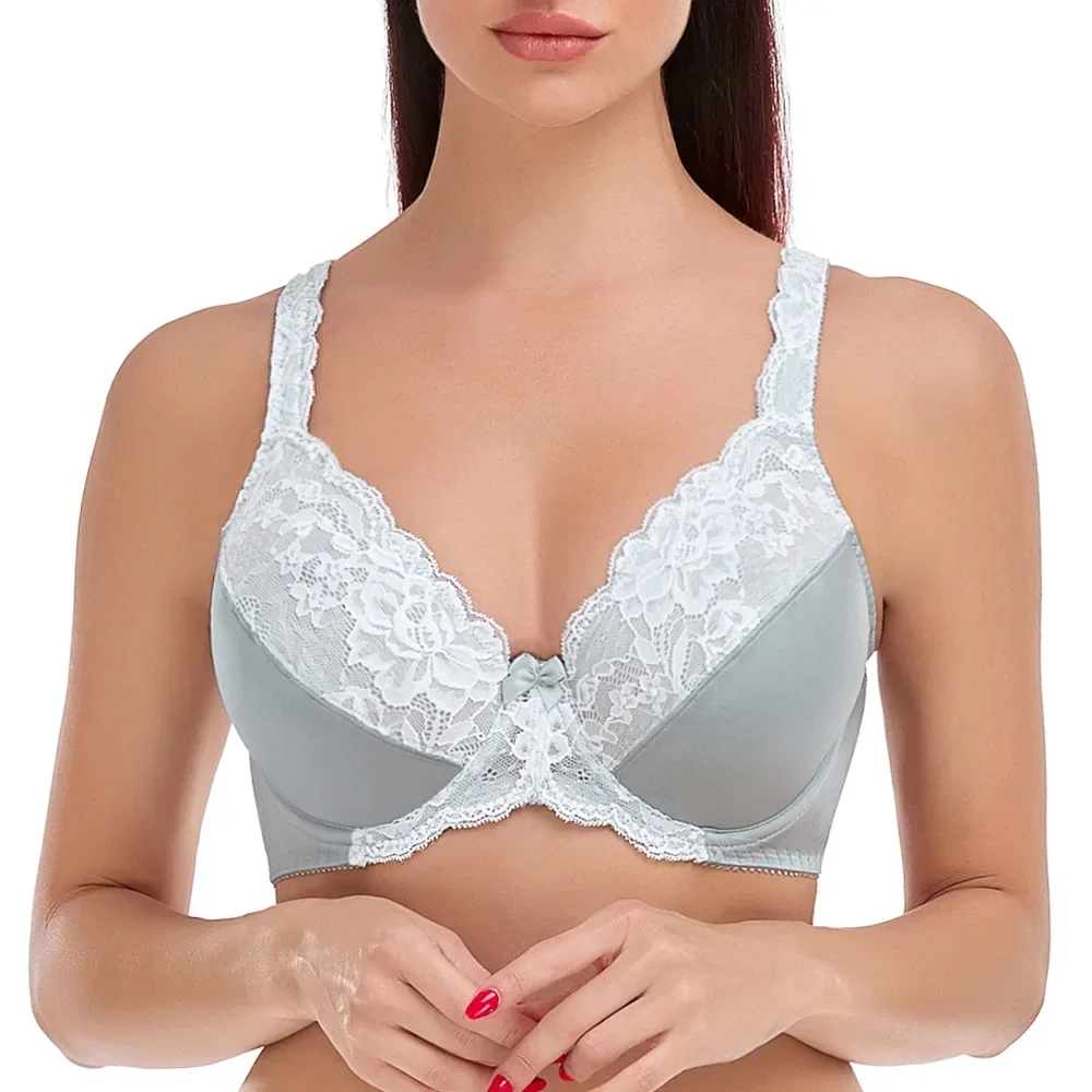 Plus Größe Bh Lager Busen Spitze Stickerei Minimizer Bh Für Frauen Sexy Under Bralette Büstenhalter