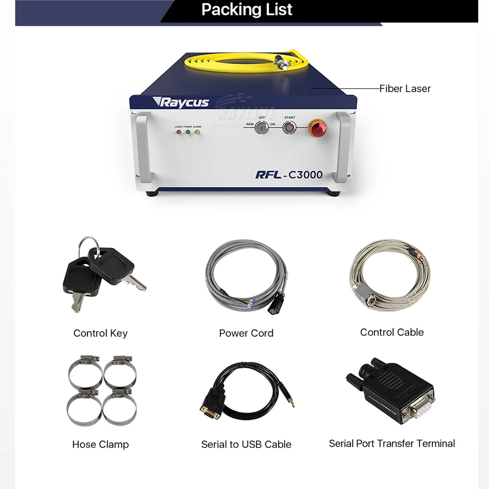 Original Raycus Fibre Lazer Source 1.5kw Welding Version 2kw 3kw Cutting Version Fiber Laser Power Source
