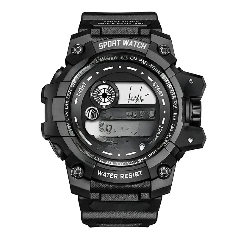 Cyfrowe zegarki dla dzieci sportowy zegarek na rękę kobiety mężczyźni unisex zegar elektroniczny modny zegarek na rękę chłopcy dziewczęta prezenty Montre Homme — zdjęcie 2