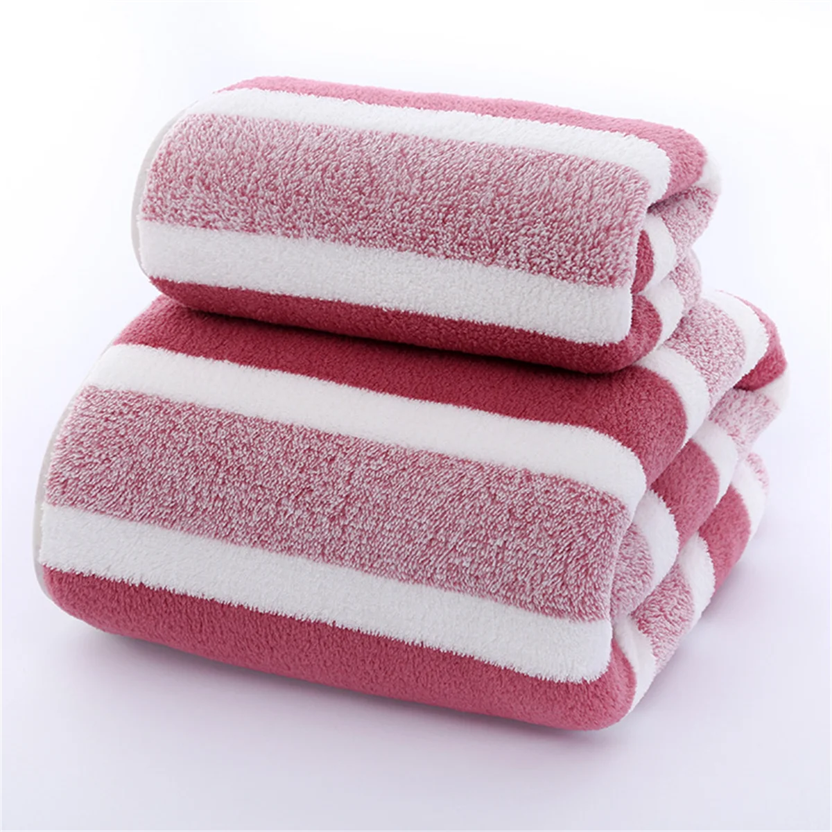 Quick-Drying Striped Towel Set For Soft And Absorbent Bathroom Experience Bath Towel Or Hand Towel